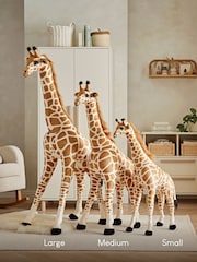 Cuddleco Yellow Medium Standing Giraffe Stuffed Animal - Image 4 of 6