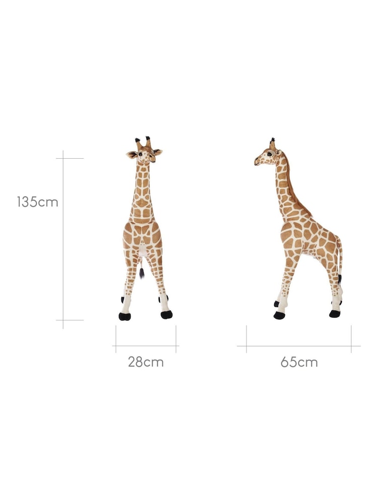 Cuddleco Yellow Medium Standing Giraffe Stuffed Animal - Image 6 of 6