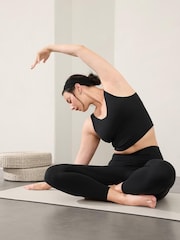 Athleta Black Transcend V-Neck Crop Bra A-C - Image 1 of 1