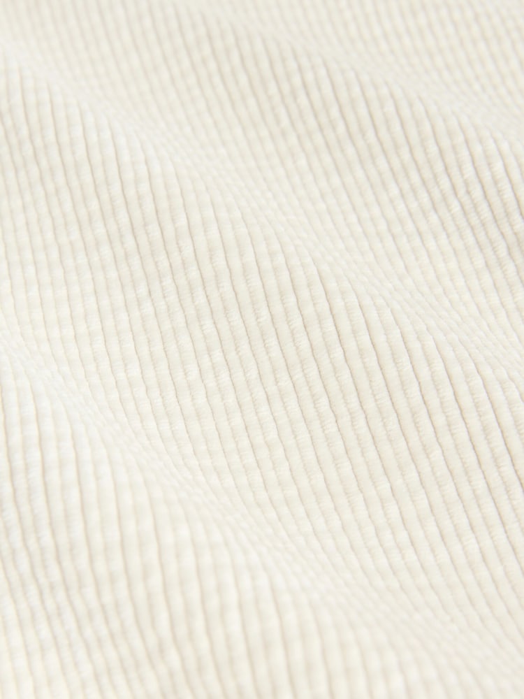 Bež - Overhead Corduroy Popper Long Sleeve Sweatshirt - Slika 2 iz 3