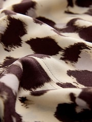 Pink, Animal-Print - Langärmelige Bluse mit V-Ausschnitt - Bild 3 von 3