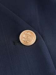 Mornarica - Ovit blazer z gumbi N.Premium - Slika 7 iz 8