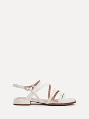 Linzi White Lucie Strappy Front Sandals With Mini Block Heels - Image 2 of 5