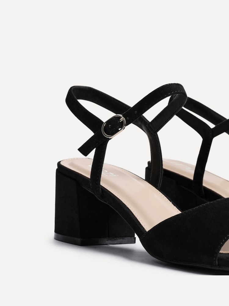 Preto - Linzi Darlene Low Block Heeled Sandals - Imagem 5 de 5