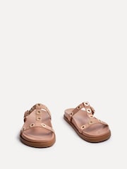 Linzi Pink Notice Studded Sandals - Image 3 of 5