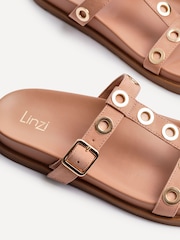 Linzi Pink Notice Studded Sandals - Image 5 of 5