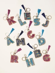 FatFace Multi Alphabet Beaded Bag Charm Keyring - Image 1 of 3