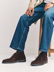 Brown Smart Suede Chukka Boots - Image 1 of 6
