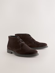 Brown Smart Suede Chukka Boots - Image 3 of 6