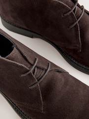 Brown Smart Suede Chukka Boots - Image 4 of 6