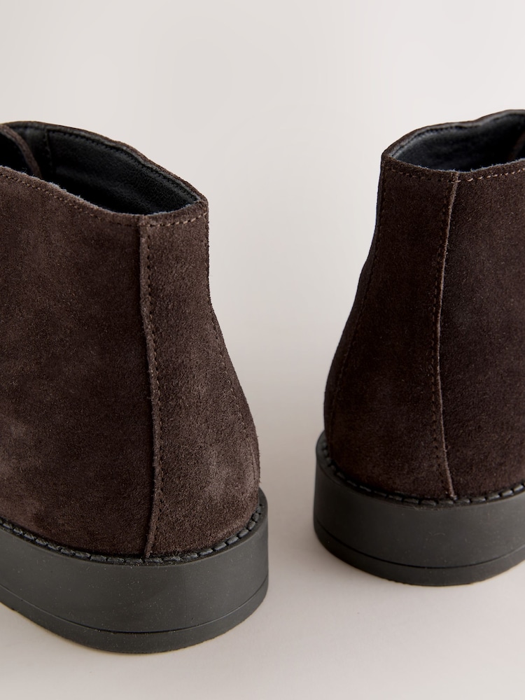 Brown Smart Suede Chukka Boots - Image 6 of 6