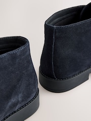Navy Smart Suede Chukka Boots - Image 6 of 6