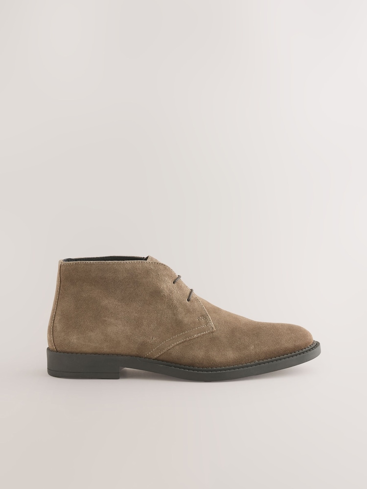 Stone Smart Suede Chukka Boots - Image 2 of 6 Stone Smart Suede Chukka Boots - Image 2 of 6