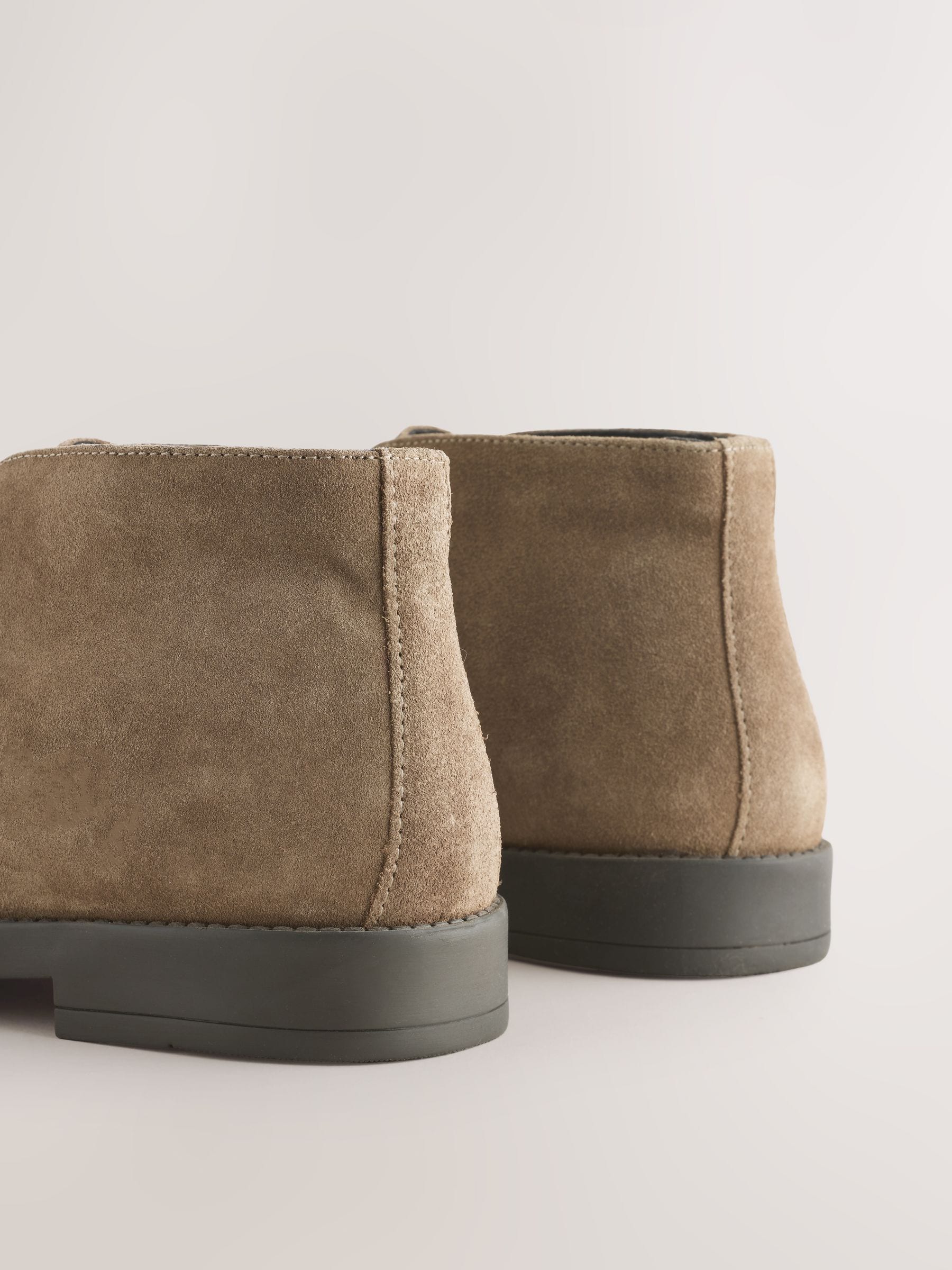Buy Stone Smart Suede Chukka Boots from Next USA
