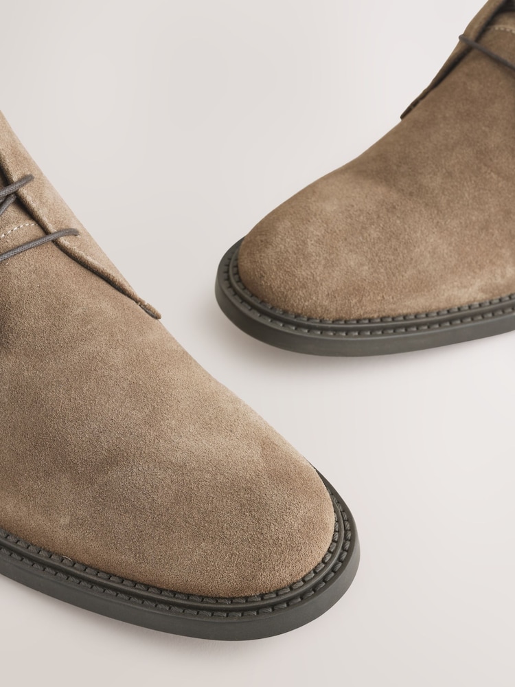 Stone Smart Suede Chukka Boots - Image 6 of 6 Stone Smart Suede Chukka Boots - Image 6 of 6