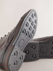 Burgundy Red Toecap Leather Boots - Image 5 of 5