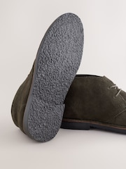 Dark Green Suede Desert Boots - Image 6 of 6