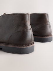 Brown Leather Desert Boots - Image 3 of 5