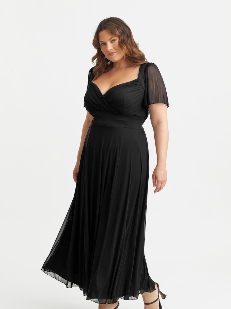 Negru - Rochie lungă Scarlett & Jo Kemi Bolero petrecută - Image 3 of 4