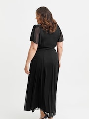 Scarlett & Jo Black Kemi Bolero Wrap Bodice Maxi Gown - Image 4 of 4