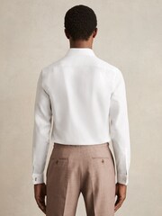 Reiss White Storm Double-Cuff Two-Fold Cotton Shirt - Image 5 of 8