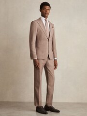 Reiss White Storm Double-Cuff Two-Fold Cotton Shirt - Image 7 of 8