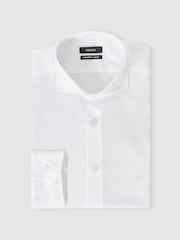 Белый - Reiss Storm Cotton-Twill Two-Fold Shirt - Изображение 2 из 8