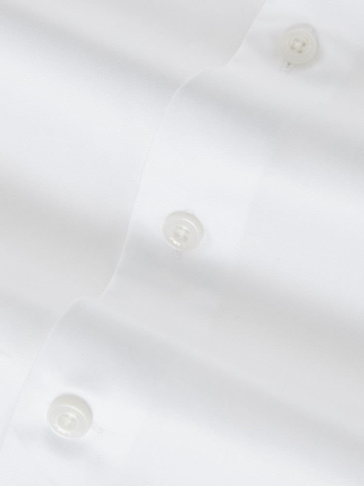 Белый - Reiss Storm Cotton-Twill Two-Fold Shirt - Изображение 8 из 8