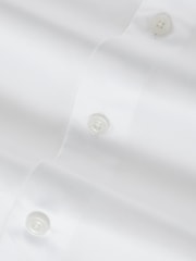 Reiss White Caldwell Slim Fit Cotton Pin Collar Shirt - Image 7 of 7