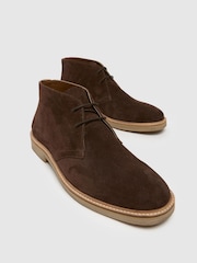 Schuh Dace Suede Chukka Brown Shoes - Image 3 of 4