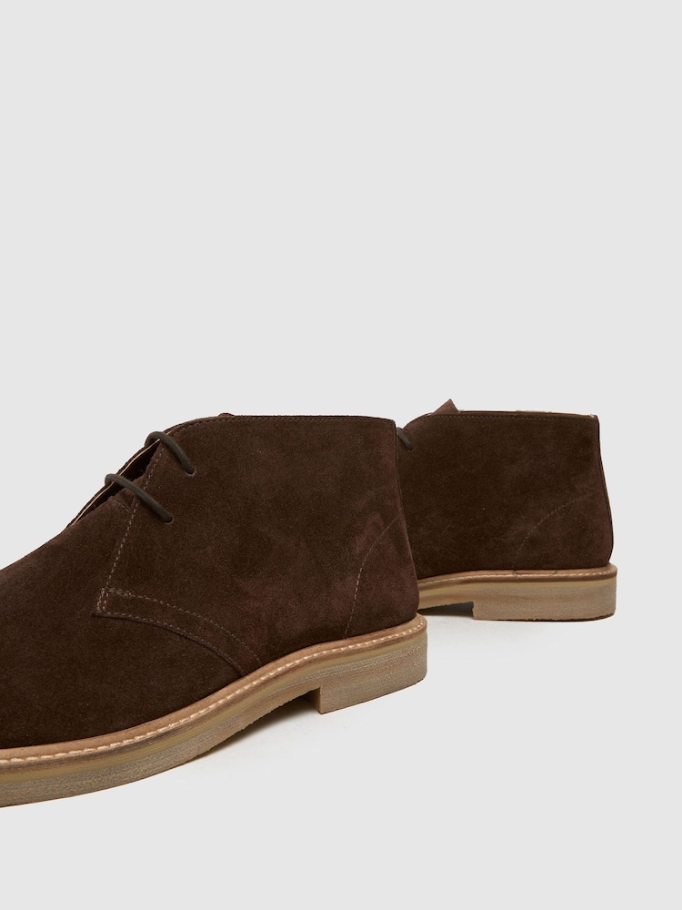 Schuh Dace Suede Chukka Brown Shoes - Image 4 of 4