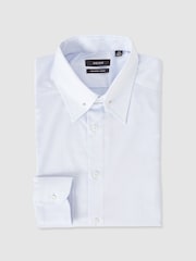 Reiss Soft Blue Caldwell Slim Fit Cotton Pin Collar Shirt - Image 2 of 6