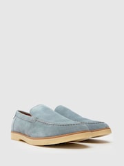 Синий - Синие замшевые лоферы Schuh ec Riggs - Image 2 of 4