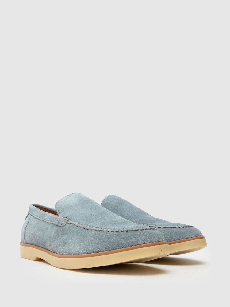 modra - Schuh Blue EC Riggs Suede Loafers - Slika 2 iz 4 modra - Schuh Blue EC Riggs Suede Loafers - Slika 2 iz 4