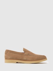 Бежевый - Синие замшевые лоферы Schuh ec Riggs - Image 1 of 4