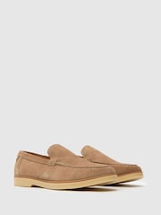 Бежевый - Синие замшевые лоферы Schuh ec Riggs - Image 2 of 4