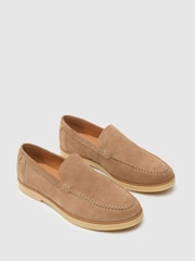 Бежевый - Синие замшевые лоферы Schuh ec Riggs - Image 3 of 4