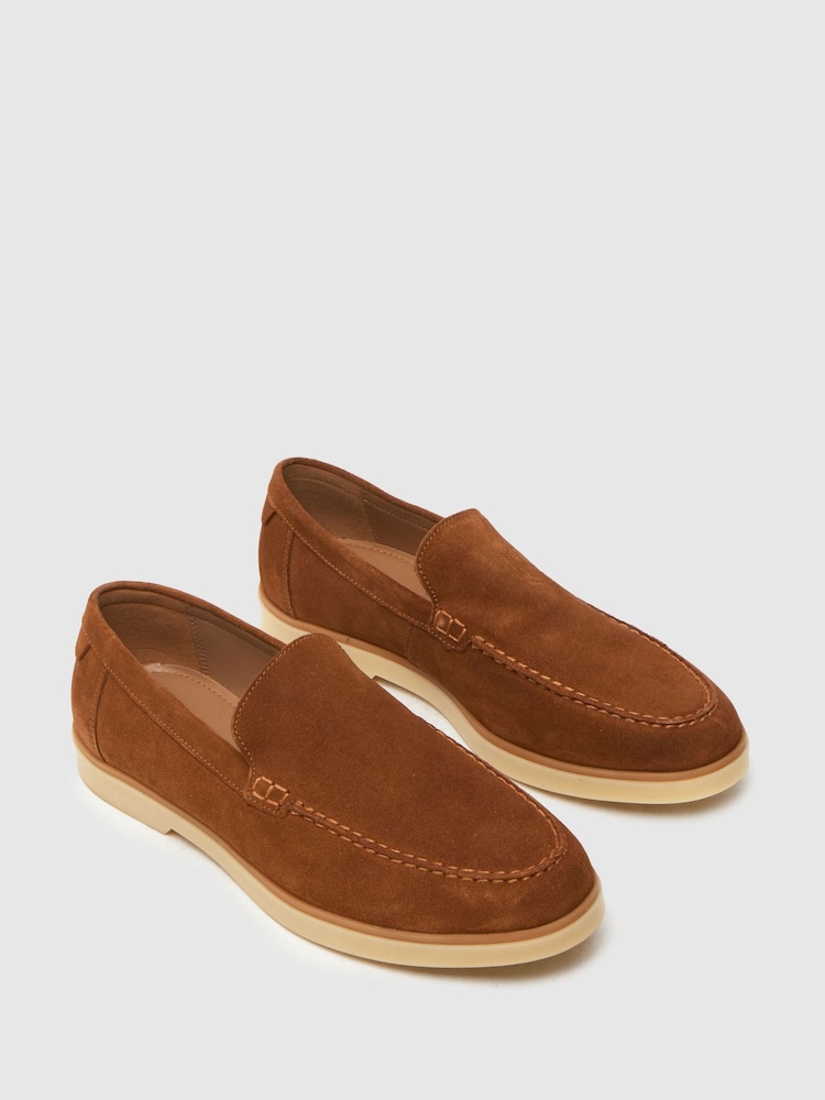 Schuh Blue EC Riggs Suede Loafers - Image 3 of 4
