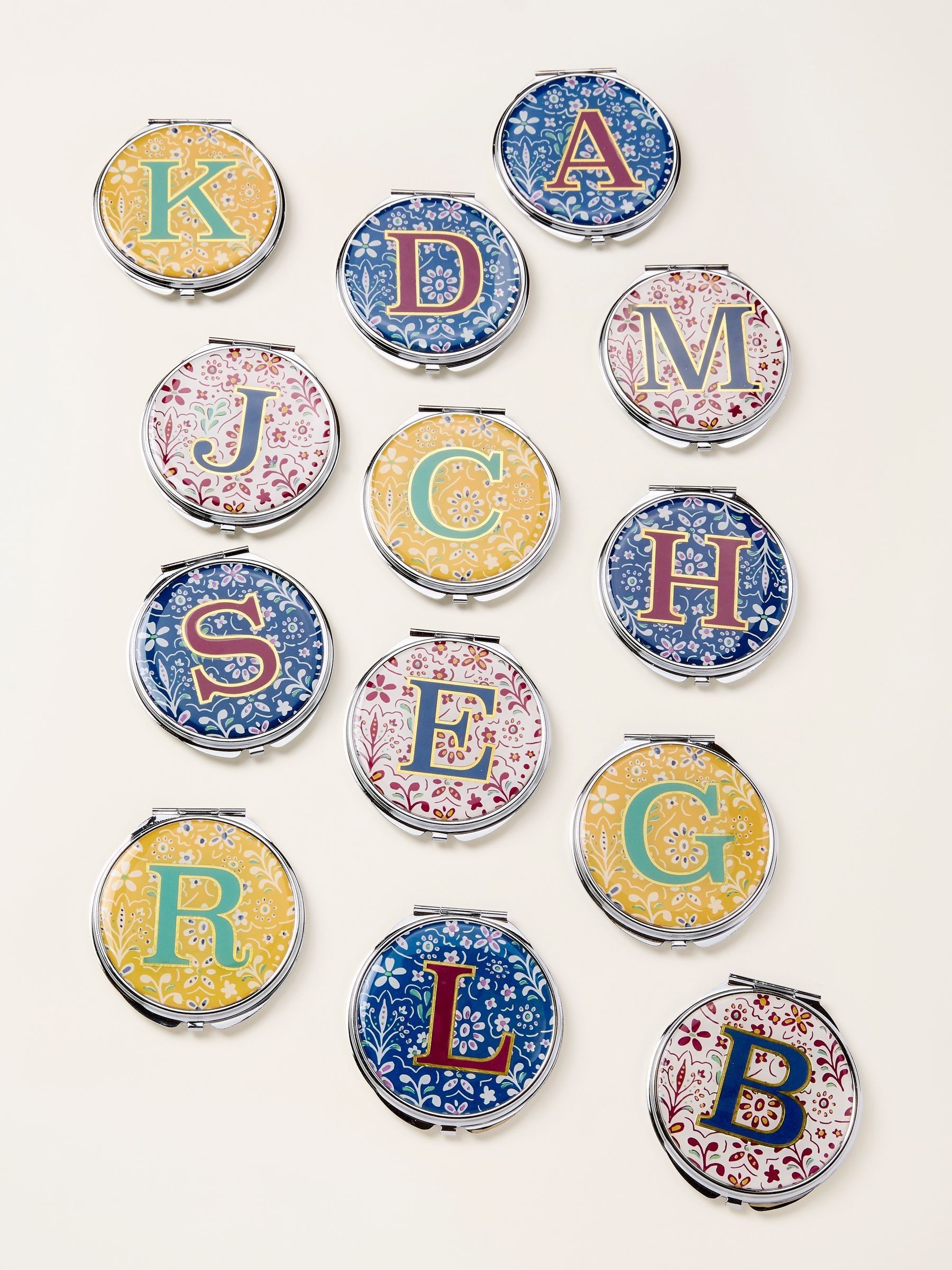 Fat Face Compact Mirror - Alphabet - H