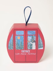 FatFace Red 234 Piece Apres Ski Penguin Scene Puzzle - Image 1 of 3