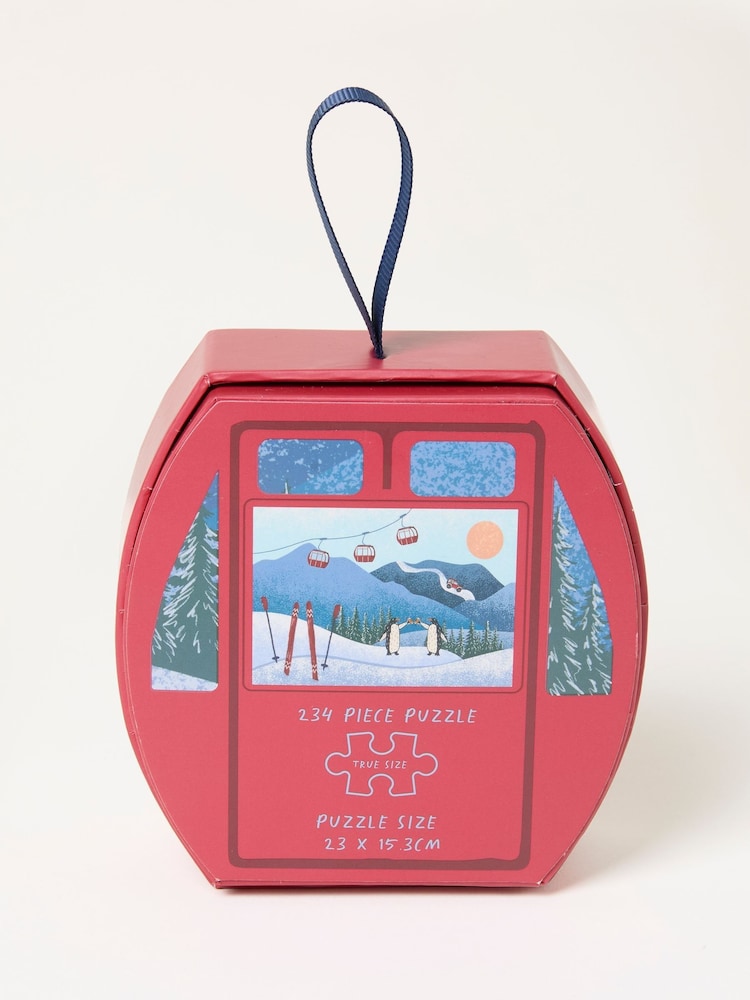 FatFace Red 234 Piece Apres Ski Penguin Scene Puzzle - Image 3 of 3