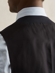 Reiss Navy Promise Wool-Blend Slim-Fit Waistcoat - Image 5 of 7