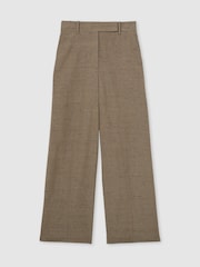 Reiss Grey Lina Atelier Wide-Leg Suit Trousers With Linen - Image 2 of 7