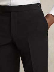 Reiss Black Promise Slim-Fit Wool-Blend Suit Trousers - Image 5 of 7