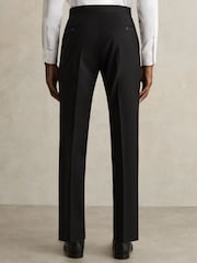 Reiss Black Promise Slim-Fit Wool-Blend Suit Trousers - Image 6 of 7