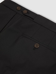 Reiss Black Promise Slim-Fit Wool-Blend Suit Trousers - Image 7 of 7