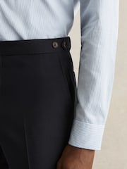 Reiss Navy Promise Slim-Fit Wool-Blend Suit Trousers - Image 5 of 7