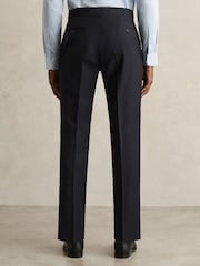 Reiss Navy Promise Slim-Fit Wool-Blend Suit Trousers - Image 6 of 7