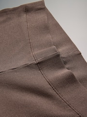 The Set Black/Brown 2 Pack Ribbed Flare Leg Trousers - Image 4 of 5