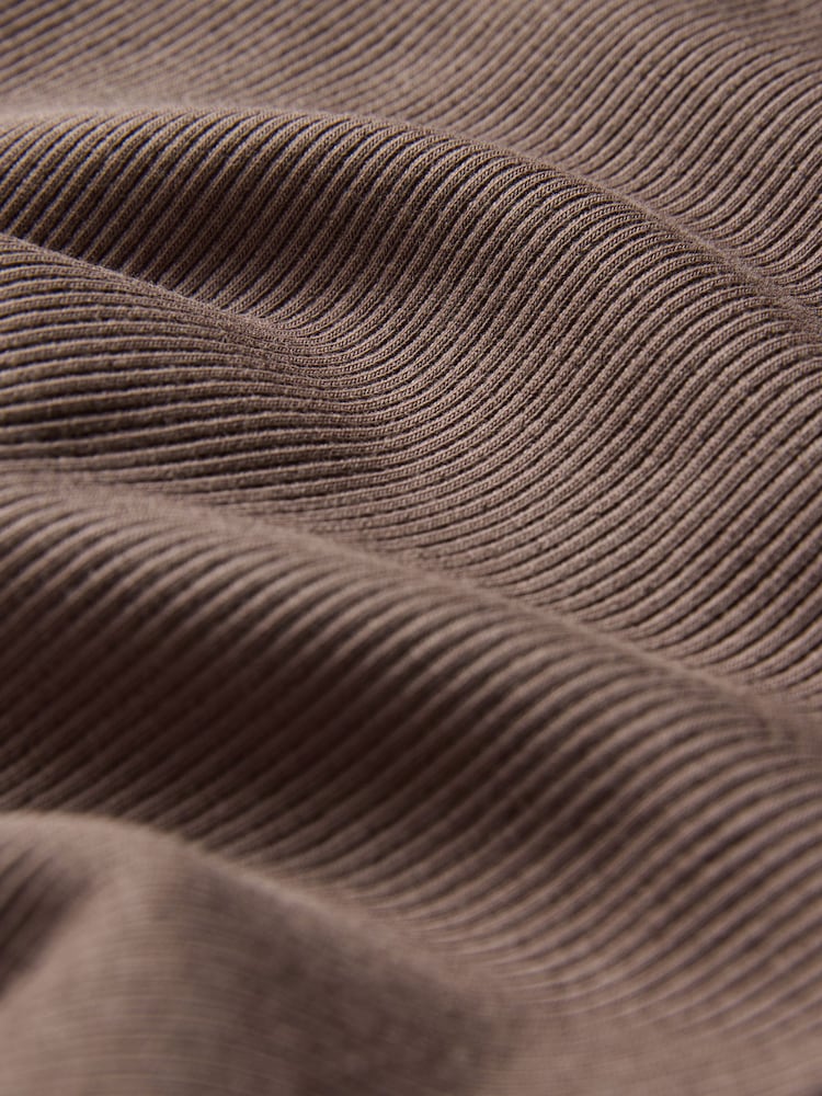 The Set Black/Brown 2 Pack Ribbed Flare Leg Trousers - Image 5 of 5